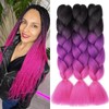 Dcbaboo Braids Extensions Synthetic Hair for Braiding 3 Pack 24