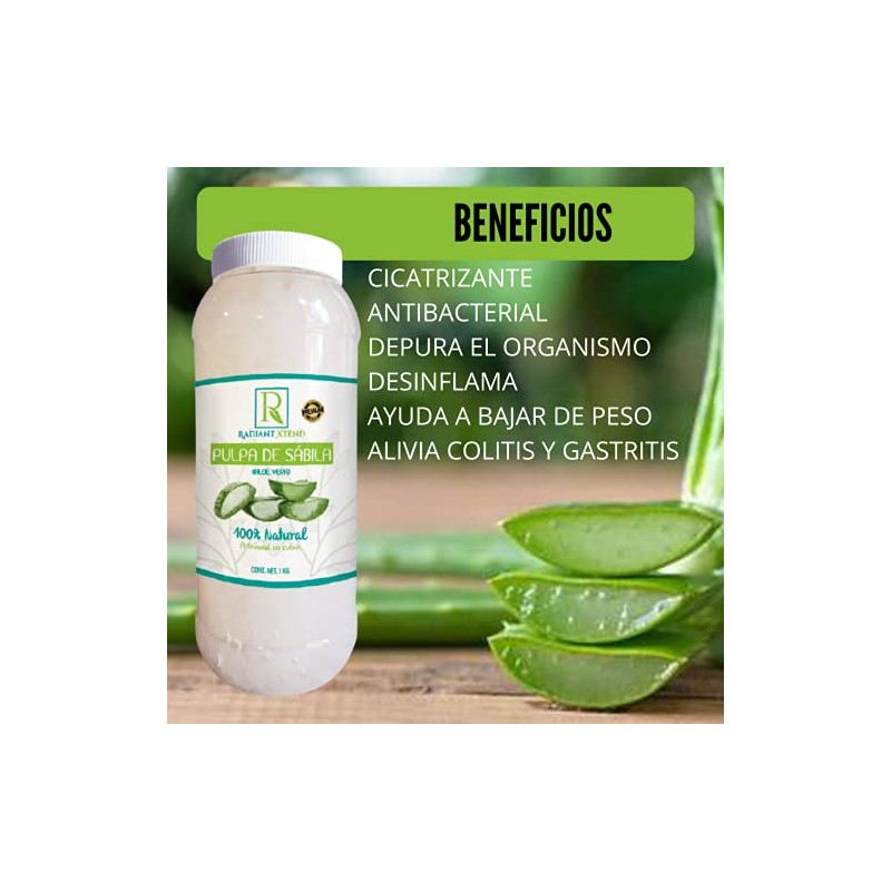 PULPA DE SABILA ORGANICA EN CUBOS 100% NATURAL 1 KILO