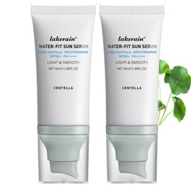 2 Pcs Centella Sunscreen SPF 50, Centella Water-Fit Sun Serum, Long-Lasting Protection, Nourishing Skin Protection and UV Defens.
