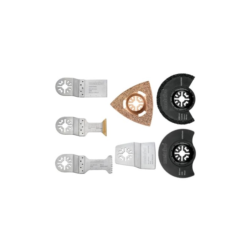 Metabo Multitool Starter Set "Classic", 7 Pieces (Segment Saw Blade,