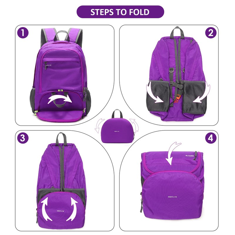 MRPLUM 30L Rucksack Foldable Ultralight Packable Backpack, Unisex Durable Handy