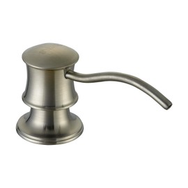 SVAVO Soap Dispenser for Kitchen Sink, Stainless Steel Sink Soap Dispenser Pump, Anti-Rust Spring Design Kitchen Soap Dispenser, Refill from The Top, for Sink Countertop Install, Brushed Nickel