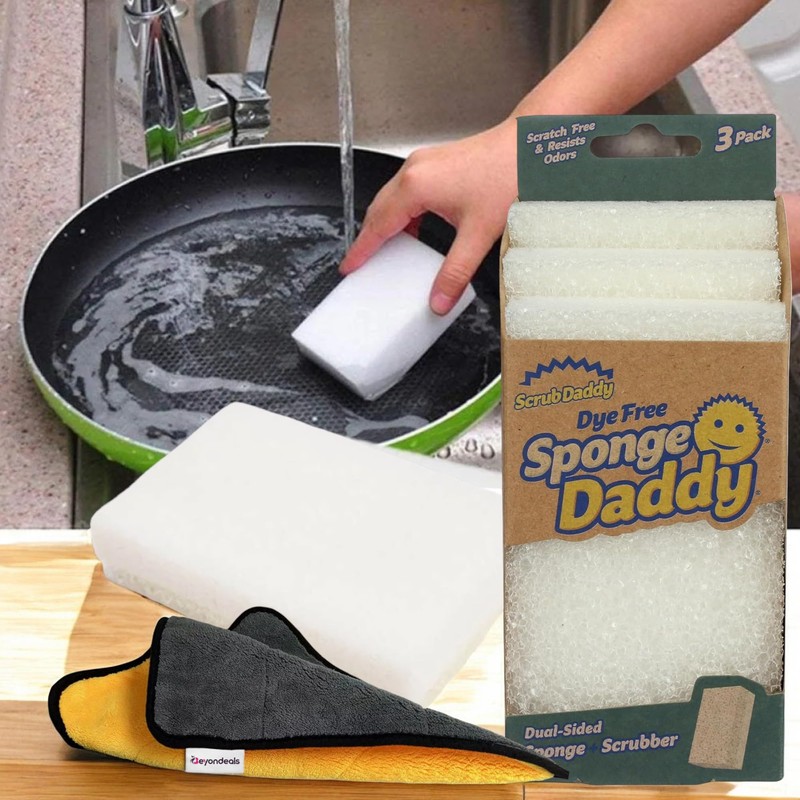 Sponges for Cleaning 3-Count – Dish Sponges for Washing Dishes,