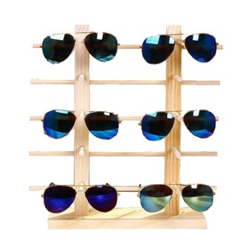 CTForest Glasses stand, sunglasses stand, wooden glasses holder, suitable for displaying sunglasses and also for storing glasses (wood)