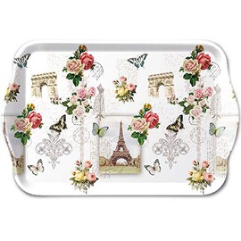 Paris Monuments Melamine Tray Approx. 13 x 21 cm Coffee, Tea and Espresso, Coffee Service, Tea Set by Ambiente