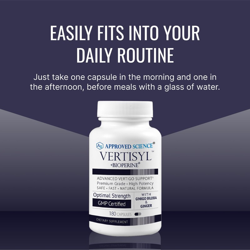 Approved Science VertiSyl - Ginkgo Biloba, Ginger, Vitamin D3, BioPerine