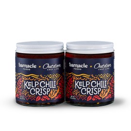 Barnacle Foods Kelp Chili Crisp, 6 oz. - Medium Spice - Made in Alaska - Crunchy & Flavorful Chili Crisp with Onion, Garlic & Chiles de Arbol - Perfect for Noodles, Pizza & More - Pack of 2