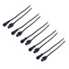 ALITOVE 5 Pairs 3 Pin 3 Core Male Female Plug