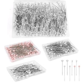 400pcs Diamond Pins For Bouquets, Floral Pins, Boutonniere Pins, Straight Pins Sewing For Crafts, Pins For Flowers, Flower Pins, Flower Bouquet Accessories, Floral Supplies, Bouquet Pins, Corsage Pins
