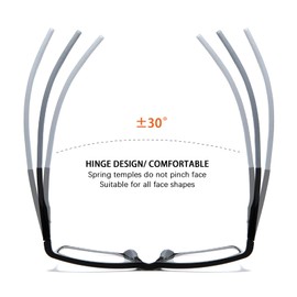 KISSOUL Photochromic Transition Glasses Far And Near Glasses Driving Glasses UV Blue Light Blocking Eyeglasses Men Women TR90