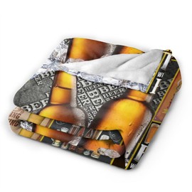 Manta de cerveza retro Cheer – Manta de franela acogedora suave y cálida, ropa de cama ligera – 60 x 50 pulgadas, regalo de cerveza para hombre, mujer, sofá, sofá