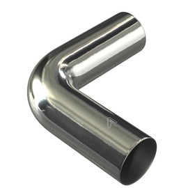 60mm (2 3/8 Inch) OD Stainless Steel 304 Pipe Fitting Long Radius 90 Degree Elbow Butt-Weld - 150mm (6 Inch) Long Legs