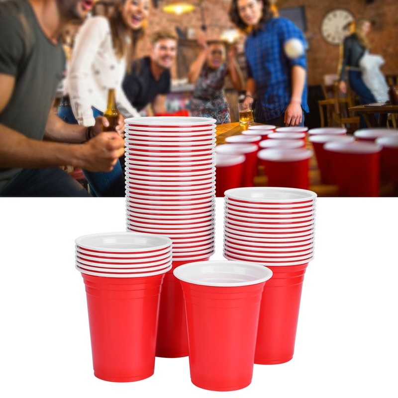 50Pcs 360ml Disposable Party Cups Plastic Cup Party Game Supplies