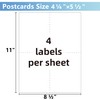 VZCPYTPM Printable Postcards 4.25" x 5.5",200 Blank Post Cards for