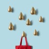 Pack of 2 Creative Water Drop Coat Hooks Wall Mounted