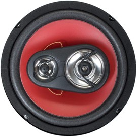 2 Pairs of Audiobank 6.5" 400 Watt 3-Way Red Car Audio Stereo Coaxial Speakers - AB1670 (4 Speakers)