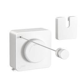 JOOM Retractable Washing Line, Wall Mounted Indoor Clothesline,White