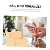 Baluue 2pcs Nail Tool Storage Box Double Pencil Holder for