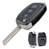 Vivva Replacement Key Shell 3 Buttons,Car Remote Key Fob Case