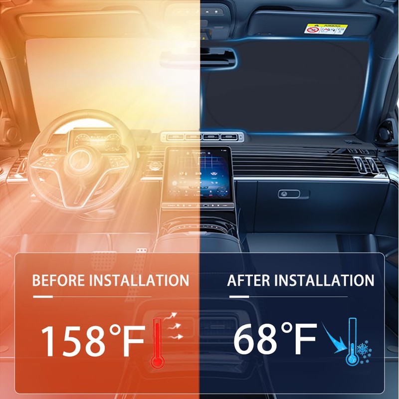 Windshield Sun Shade for Honda Pilot 2016-2025 - Sunshade Compatible