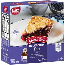Katz Gluten Free Personal Size Blueberry Pie | Dairy Free, Nut Free, Soy Free, Gluten Free | Kosher (6 Packs of 1 Pie, 11.5 Ounce Each)