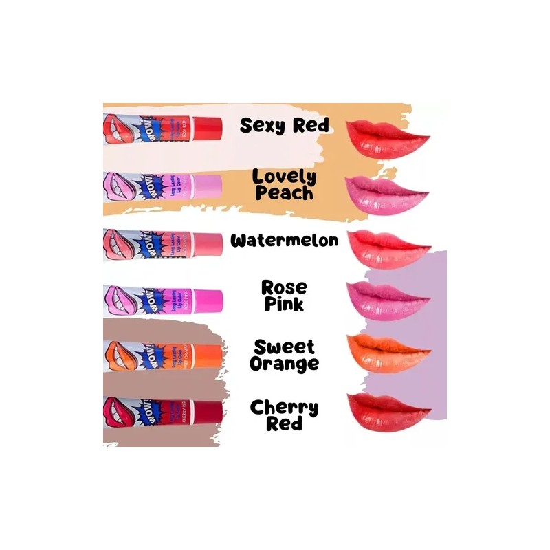 Lip Gloss Tinta Indeleble Labial Larga Duración Pack 3pz F