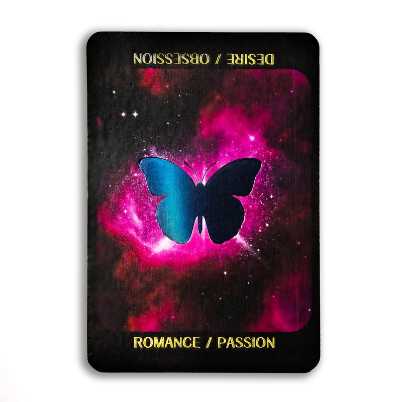 Cosmic Balance Oracle Deck: 48 Gold-Foil Cards with Celestial Butterfly