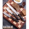 Naitesen 3PCS Serrated Bread Knife and Butter Knife Set