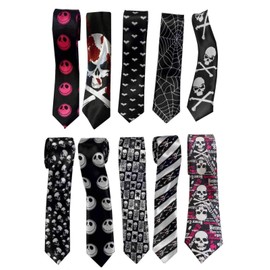 Black White Web ***Cheeky & Funky Ties***Mod Gothic Emo Steam Punk – Fantastic Designs and Colours