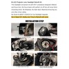 SHNJAUTO 2.5 Inch Bi-LED Projector Lens with High Low Beam