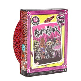 L.O.L. Surprise! OMG Remix Rock Ferocious Fashion Doll with 15 Surprises Including Bass Guitar, Outfit, Shoes, Stand, Lyric Magazine, & Record Player Playset, Kids Gift, Toys Girls Boys Ages 4 5 6 7+