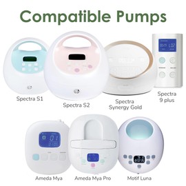 Maymom 6 válvulas de pico de pato compatibles con Spectra S1 Spectra S2 Spectra 9 Plus. Las piezas de la bomba Spectra no son originales reemplazan la válvula Spectra Duckbill no son accesorios originales Spectra S2 (blanco x 6)