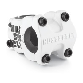 TruVativ Hussefelt 40mm Aluminum Mountain Bike Stem - Forged 6061-T6, 31.8mm Bar Clamp, 0 Angle, White, Lightweight, Durable, MTB Stem with Precision Performance Engineering
