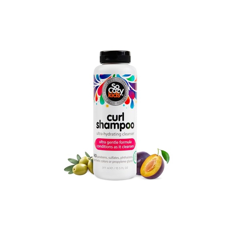SoCozy Curl Shampoo Sweet-Crème, No Frizz or Fuss, Curls Done