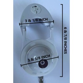 NUFLUSH Flapper Valve, 3 inch Counter Balanced Toilet Flapper. "Stays up Longer"