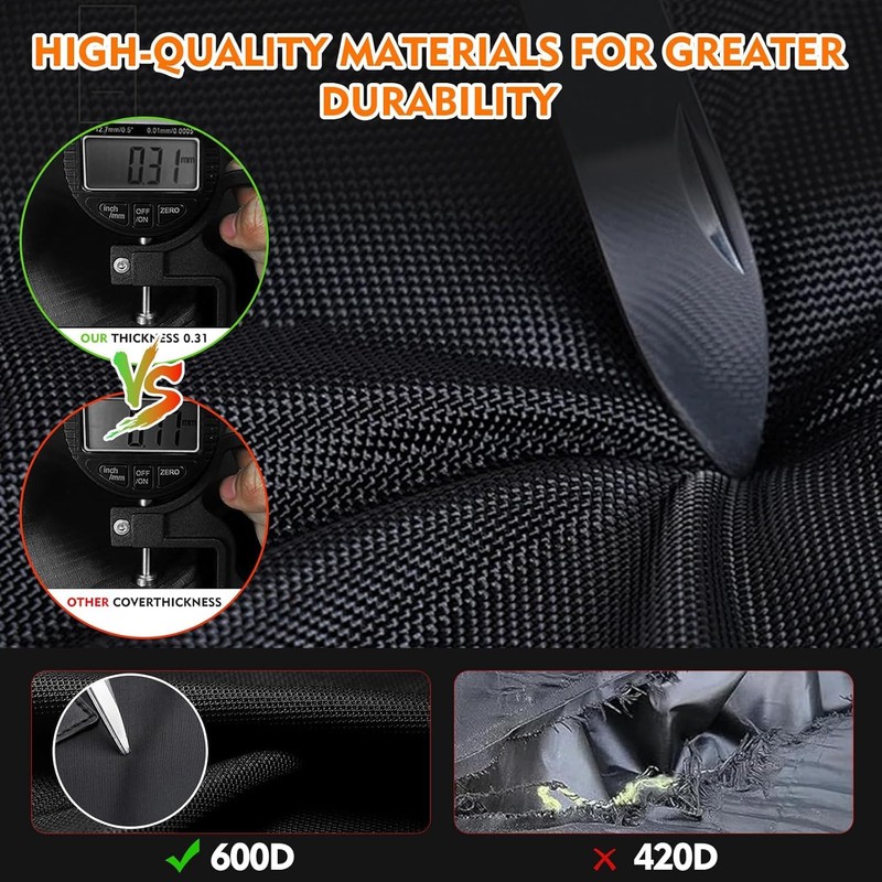 Tractor Covers Waterproof Heavy Duty Compatible with Kubota, Bobcat,Tractor Accessories，600D