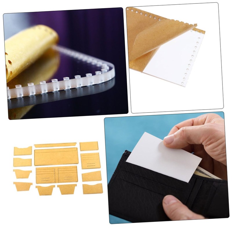 Operitacx Wallet Making Templates Leather Wallet Template Set Quilting Templates