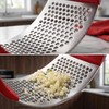 Garlic Squeezing Tool Stainless Steel Garlic Grinder with Peeler &