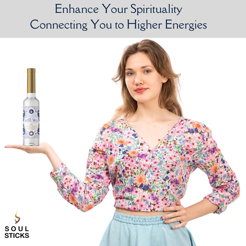 Soul Sticks Cleansing Water 7.5 oz. Bottle for Clearing Negative