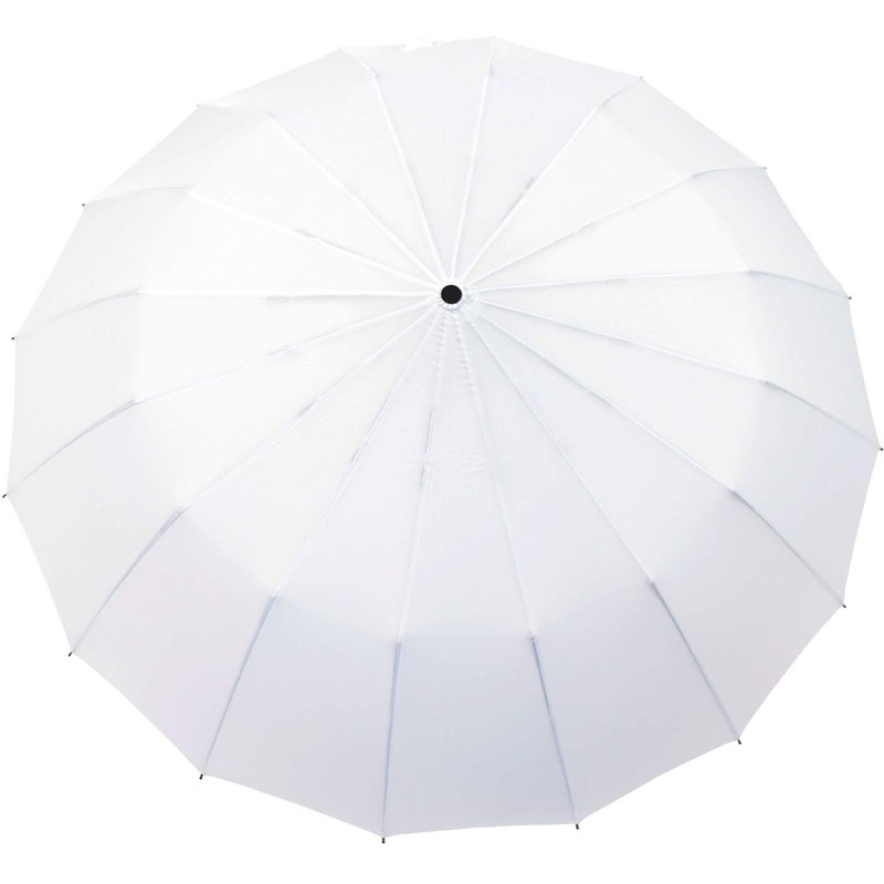 iX-brella Pocket Umbrella 16 Pieces with Hand Opener, White, Pocket