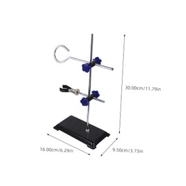 BUGUUYO 1pc Miniature Iron Laboratory Retort Stand Portable Support Frame for Schools Factories Scientific Use Stable Base for Setup
