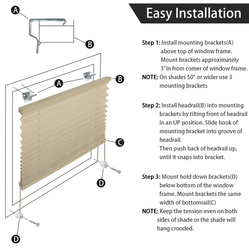 RV Blinds Pleated Shades,Camper Window Blinds,RV Window Shade for Camper