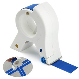 Painters Tape Applicator Set, Masking Master Tape Dispenser with Masking Tap-e, Portable Applicator Cutter Master Tap-e Machine for Painting Trim Door Frames, Various Surfaces Use(COLOR:White)