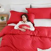 Hearth & Harbor Red Duvet Cover Full Size - 3