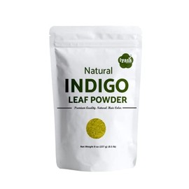 Iyasa Holistics Indigo Powder,Indigofera tinctoria, 8 oz/226 gm, Natural Hair Dye Color Henna Application