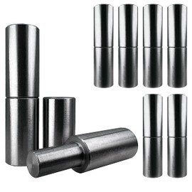 Sidco Supply 8 PCS - 2” Weldable Barrel Hinges – 2 Inch x 5/8 Inch – Heavy Duty Steel – Weld On Bullet Door Hinges – Detachable Hinges – 11/32” Pin Bearing - Metal Swing Doors, Gates, Glass Door Hinge