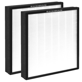 BD-AS-550 True HEPA H13 Filter Air Scrubber Stage 2 Replacement Filter Compatible with BlueDri, VEVOR and Dri-Eaz Scrubber Air Purifier, for F301H, 16 x 19 x 2 inches (2)
