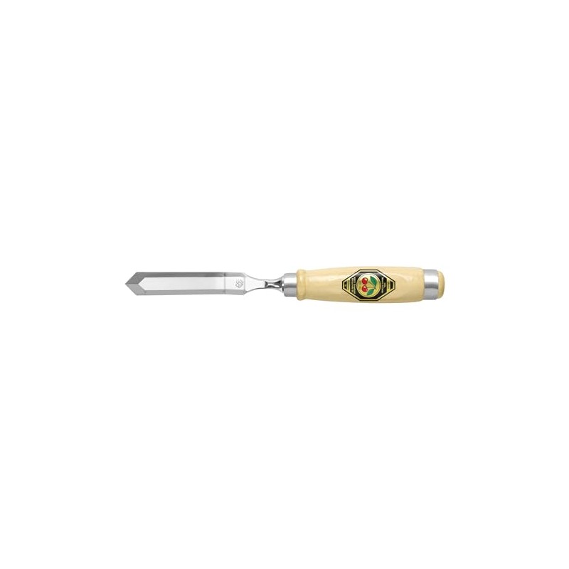 Kirschen 1059026 Firmer Chisel Cranked with Pointed Edge, Beige/Silver, 26