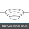 Oatey 3 in. or 4 in. PVC closet flange with