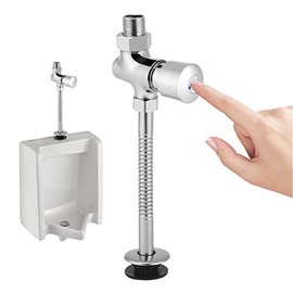 Acogedor - Válvula de descarga de orinal, Válvula de descarga de orinal de baño de baño de aleación de zinc, Retraso manual Apagado autom...